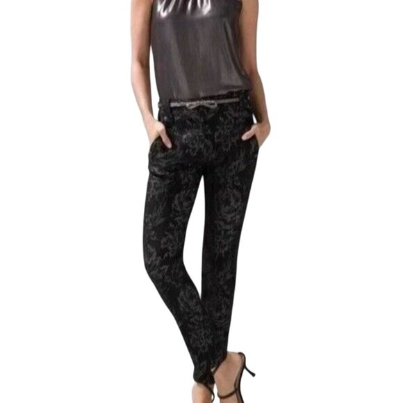NWT WHBM White House Black Market Jolie Button Luxe Stretch Pants SZ 4R - Picture 1 of 7